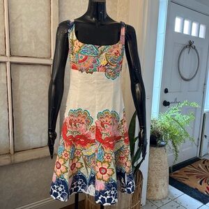 Nine West Floral Print Midi Dress - Multicolor